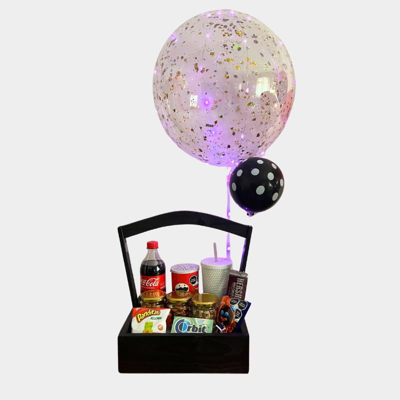 Regalo con globo de luz.