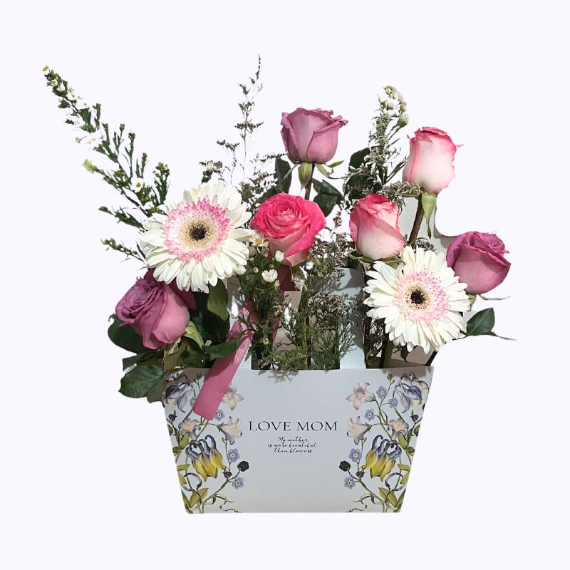 Bolsa de rosas para Mamá