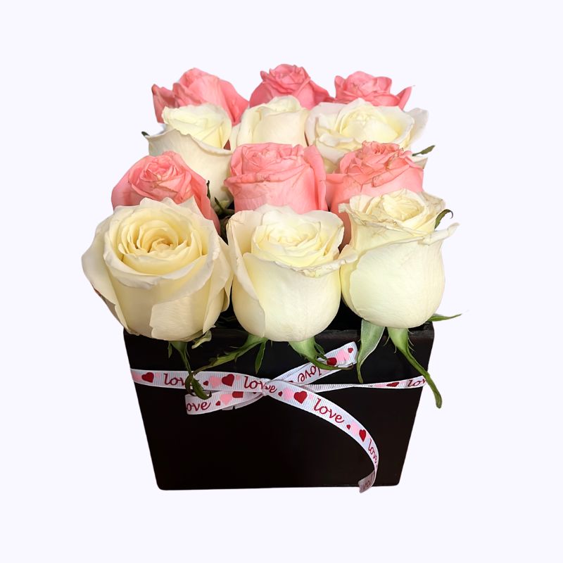 Caja de Rosas Pastel para Mamá