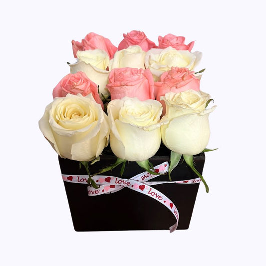 Caja de Rosas Pastel para Mamá
