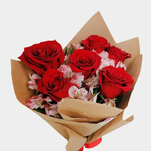 Ramo de 6 Rosas Rosas